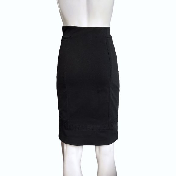 Diane Von Furstenberg black pencil skirt 2 - Picture 2 of 4
